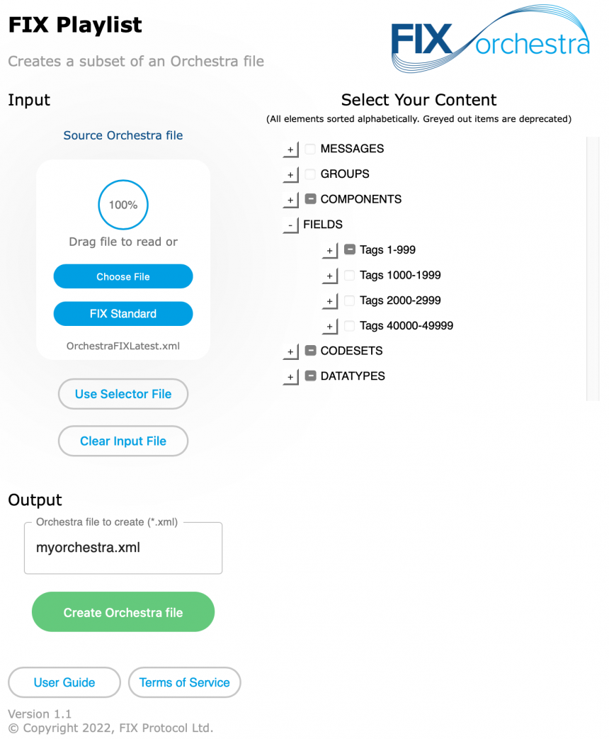 Release of Playlist Version 1.1 – FIX Trading Community